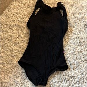Black Yumiko Leotard Small